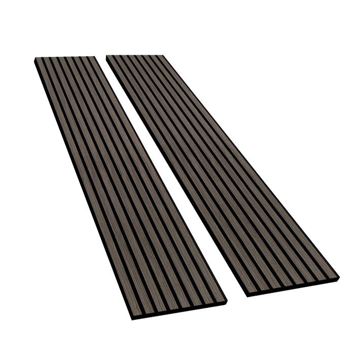 Lightweight Flexible Smoked Wood Veneer Acoustic Slat Wall Panels Unisoar