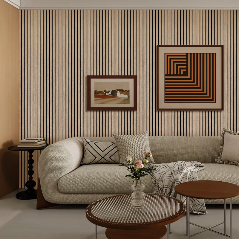 Lightweight Flexible Walnut Veneer Acoustic Slat Wall Panels Unisoar