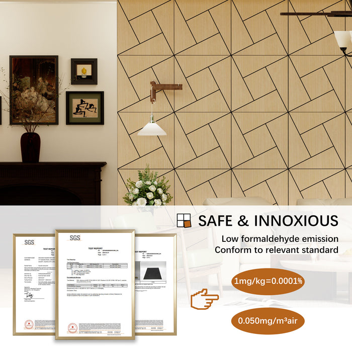 Lightweight Flexible Oak Veneer Acoustic Pinwheel Wall Panels Unisoar