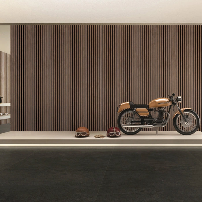 Luxury American Walnut Acoustic Slat Wood Wall Panels by Unisoar