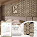 Bedroom soundproofing with hexagonal wall boards rated NRC 0.8 to reduce echo and noise