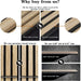 Comparison of Unisoar acoustic panels with three-sided oak veneer versus single top-covered panels