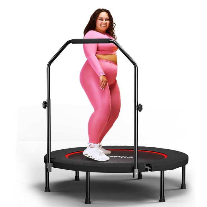 40" Quiet Bungee Rebounder for Adults, Foldable w/ Adj. U-Bar (350lbs)