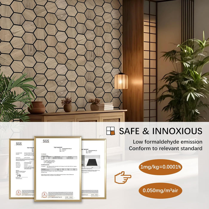 Formaldehyde-free acoustic paneling with SGS-tested materials for healthy indoor environment