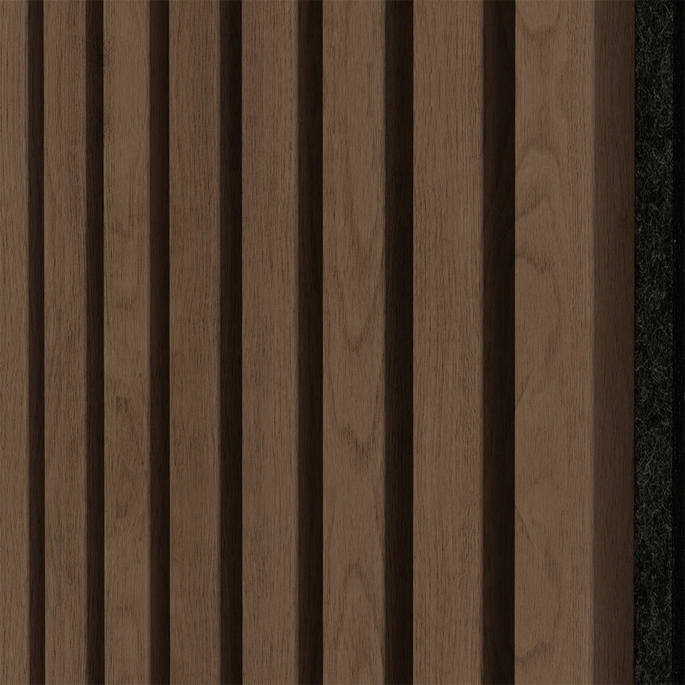 Paneles acústicos de pared de madera de nogal de lujo | Chapa de 3 caras – Unisoar 