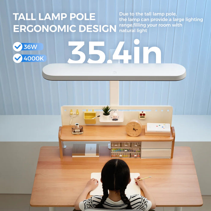 63.0'' 6-Level Height-Adjustable LED Directional Task Floor Lamp