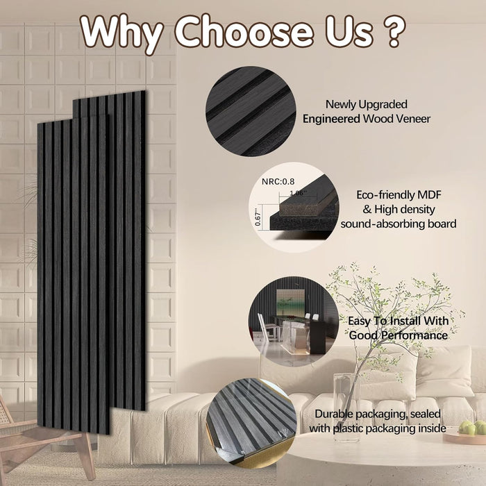 Why choose Unisoar black oak acoustic panels—soundproofing, durability, and easy installation