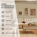 Living room with a healthy formaldehyde-free eco-friendly board feature overlay