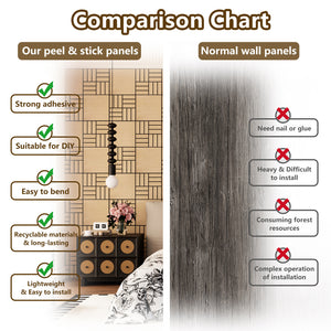 Lightweight Flexible Oak Veneer Acoustic Basketweave Grid Wall Panels Unisoar