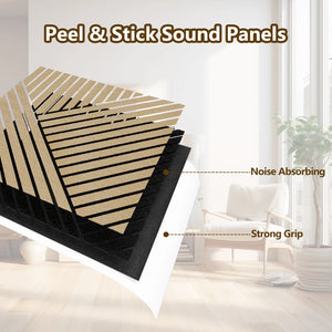 Paneles de pared acústicos de chapa de roble flexibles y ligeros con diseño de chevron diagonal Unisoar