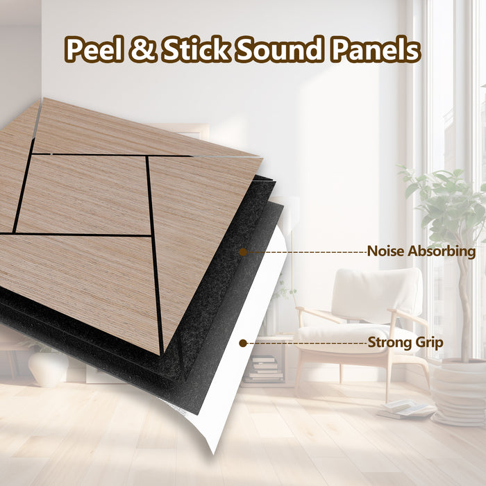 Lightweight Flexible Walnut Veneer Acoustic Pinwheel Wall Panels Unisoar