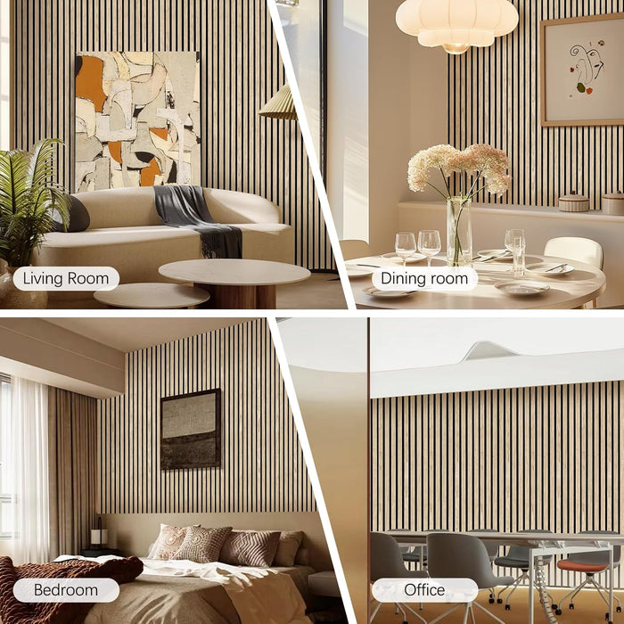 Engineered Wood Wall Panel Color Sample Pack （3PCS） by Unisoar