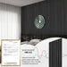 Sound absorption test result of Unisoar black oak acoustic panels with NRC 0.8 in bedroom setup