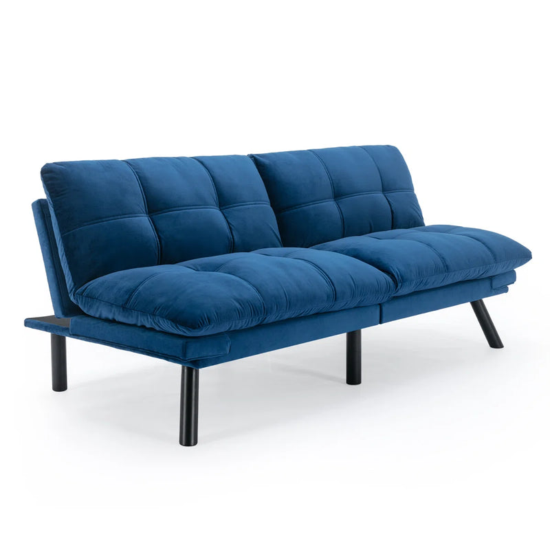 Convertible Futon Sofa Bed Couch | Adjustable 2-Seater Sleeper