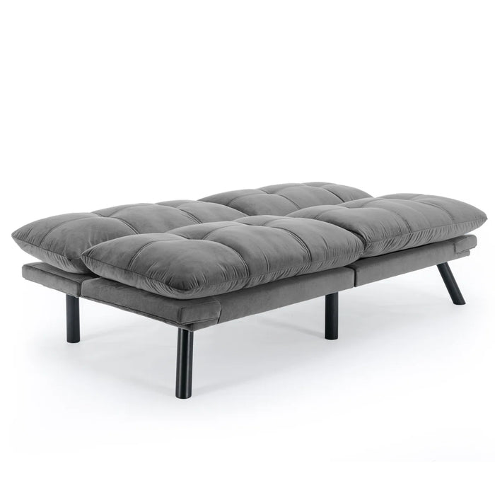 Convertible Futon Sofa Bed Couch | Adjustable 2-Seater Sleeper