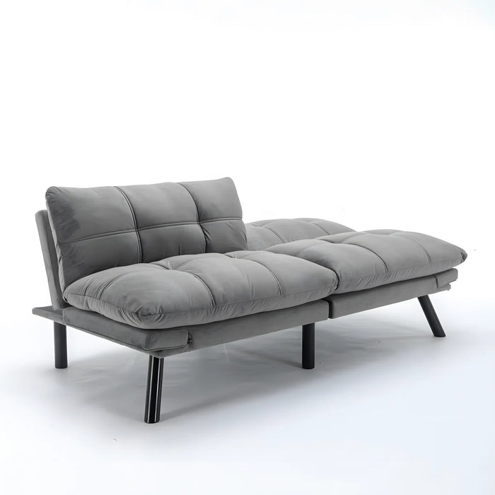 Convertible Futon Sofa Bed Couch | Adjustable 2-Seater Sleeper