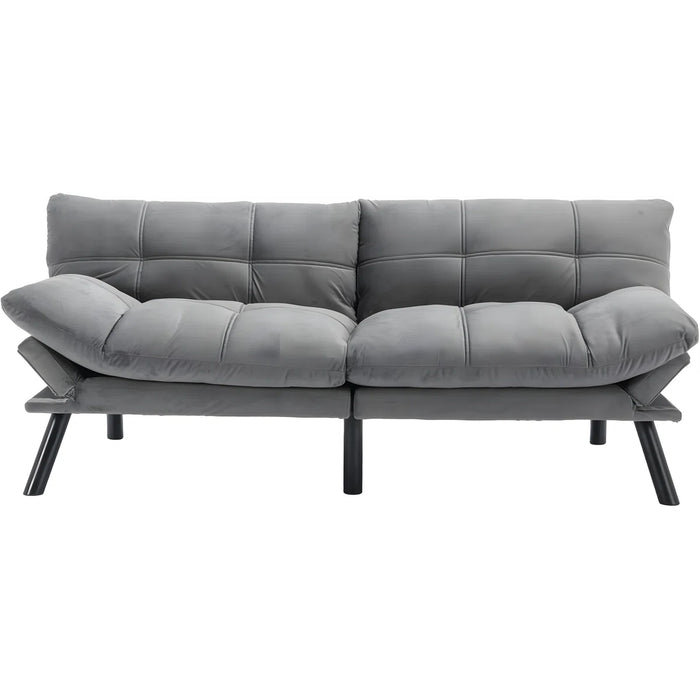 Convertible Futon Sofa Bed Couch | Adjustable 2-Seater Sleeper