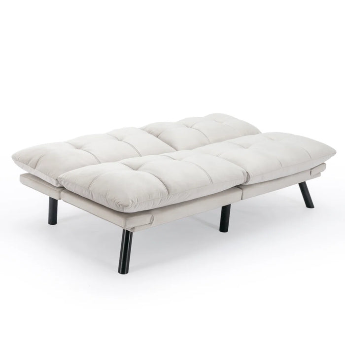 Convertible Futon Sofa Bed Couch | Adjustable 2-Seater Sleeper