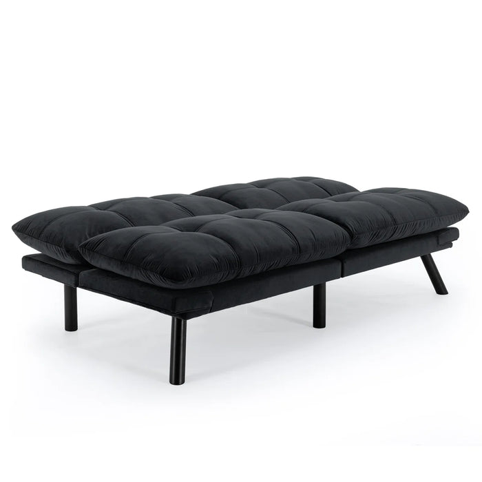 Convertible Futon Sofa Bed Couch | Adjustable 2-Seater Sleeper
