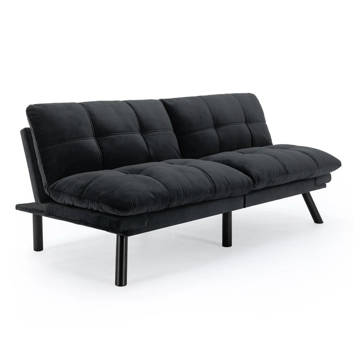 Convertible Futon Sofa Bed Couch | Adjustable 2-Seater Sleeper