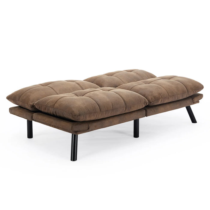 Convertible Futon Sofa Bed Couch | Adjustable 2-Seater Sleeper