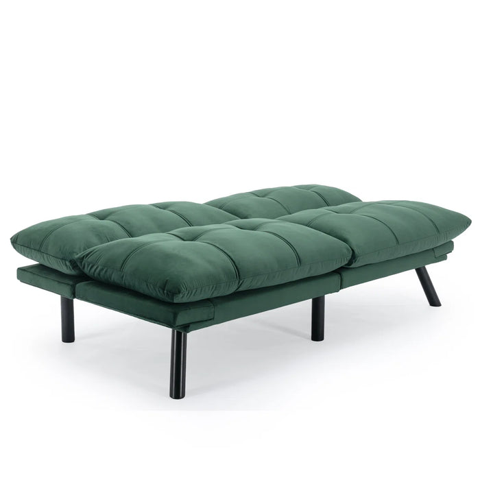 Convertible Futon Sofa Bed Couch | Adjustable 2-Seater Sleeper
