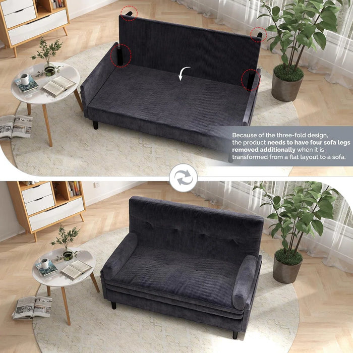 Convertible Queen Sofa Bed Couch | Adjustable Sleeper Chair Pullout