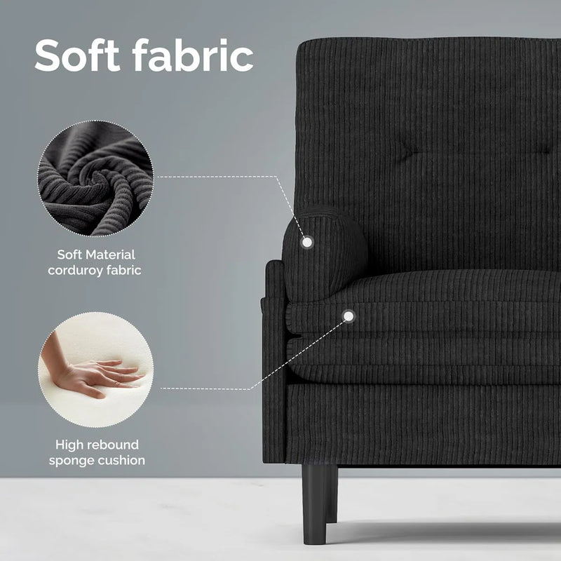 Convertible Queen Sofa Bed Couch | Adjustable Sleeper Chair Pullout