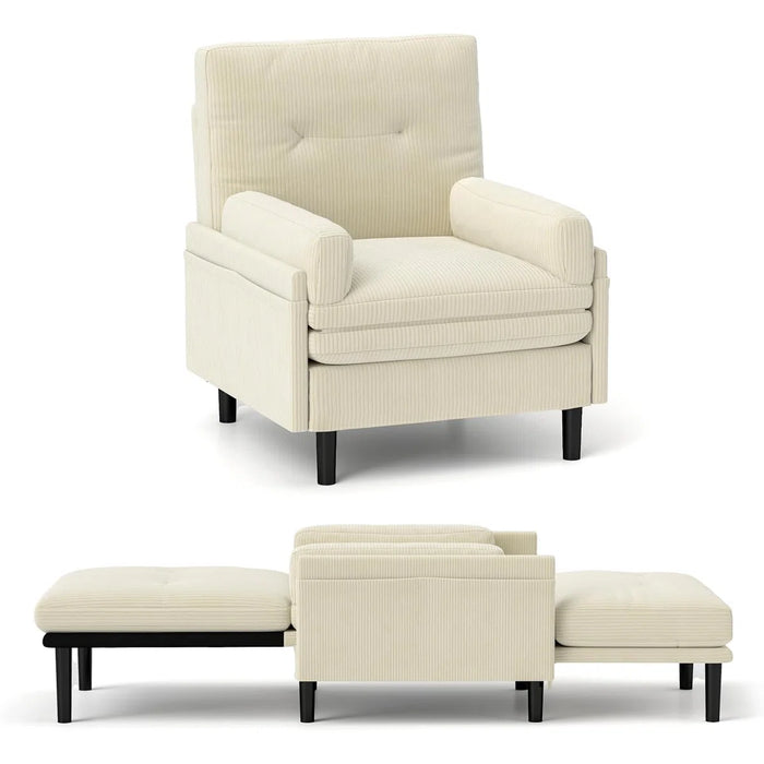 Convertible Sofa Bed Couch, Adjustable Sleeper Chair Pullout