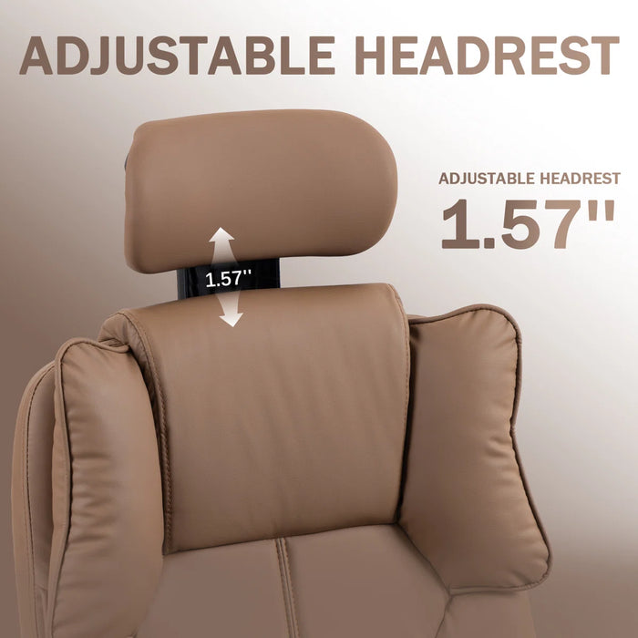 Massage Office Chair | 155° Reclining Ergonomic Chair with Footrest