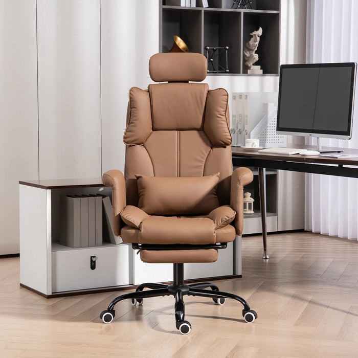 Massage Office Chair | 155° Reclining Ergonomic Chair with Footrest