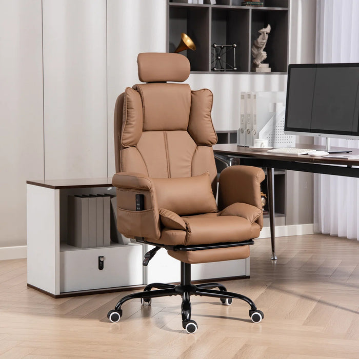 Massage Office Chair | 155° Reclining Ergonomic Chair with Footrest