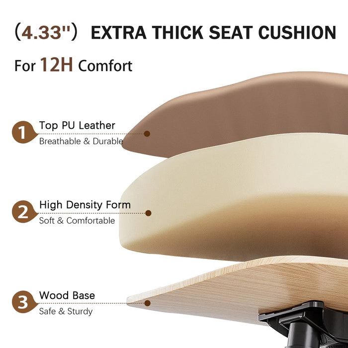 Massage Office Chair | 155° Reclining Ergonomic Chair with Footrest