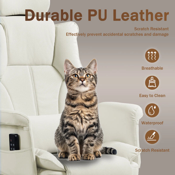 Massage Office Chair | 155° Reclining Ergonomic Chair with Footrest