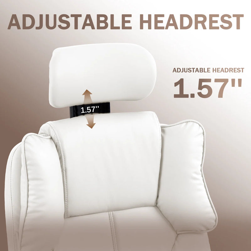 Massage Office Chair | 155° Reclining Ergonomic Chair with Footrest