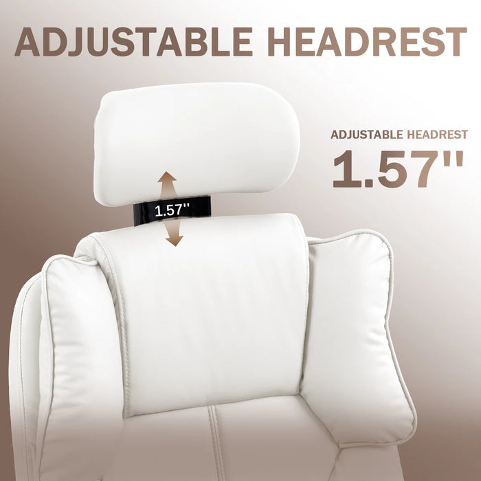 Massage Office Chair | 155° Reclining Ergonomic Chair with Footrest