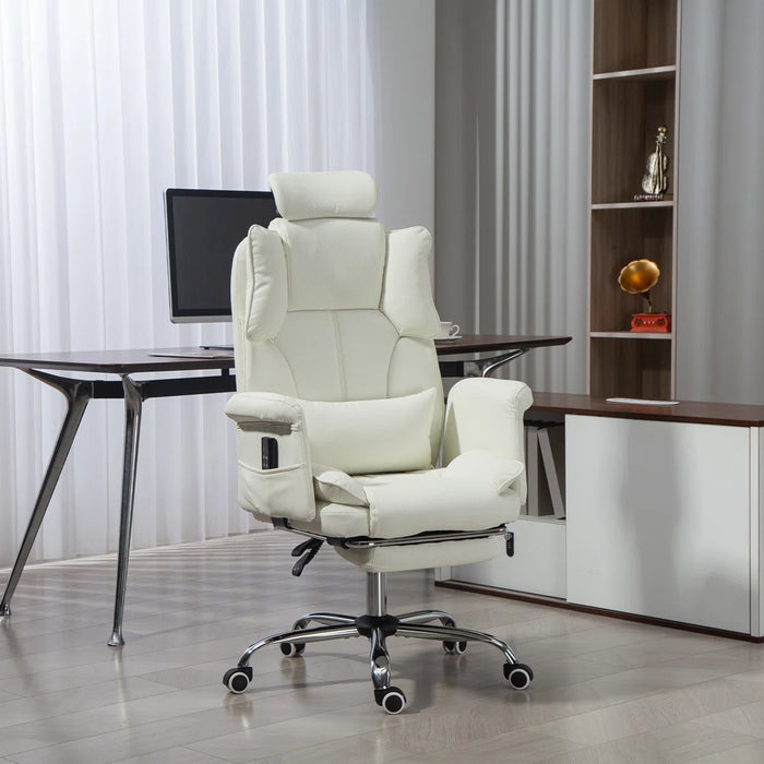 Massage Office Chair | 155° Reclining Ergonomic Chair with Footrest