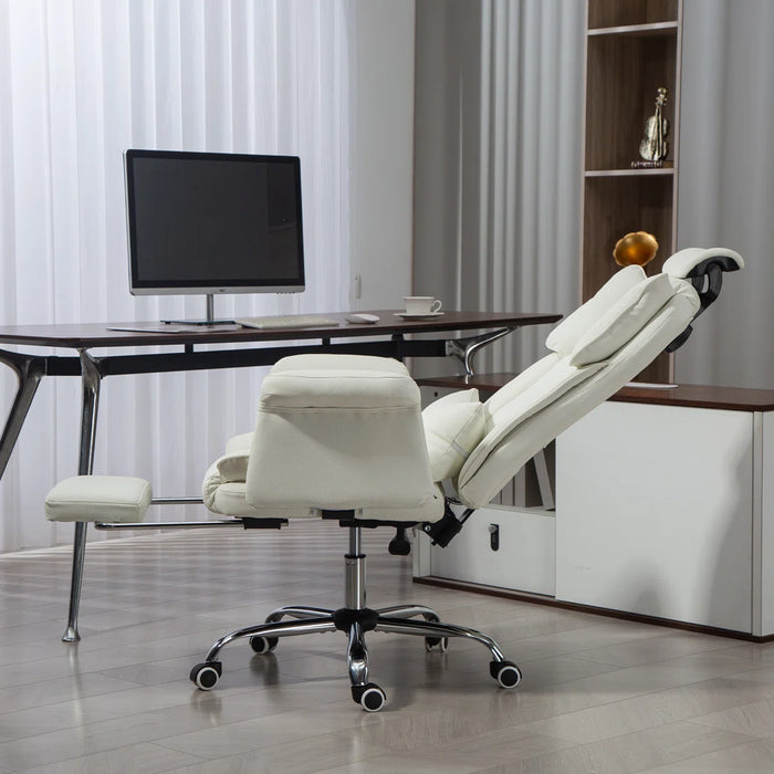 Massage Office Chair | 155° Reclining Ergonomic Chair with Footrest