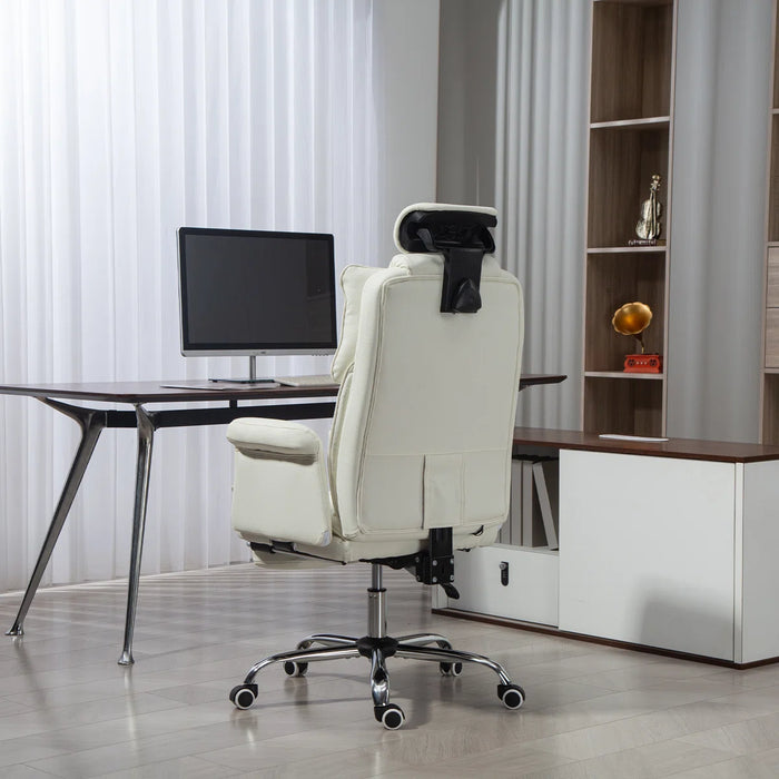 Massage Office Chair | 155° Reclining Ergonomic Chair with Footrest