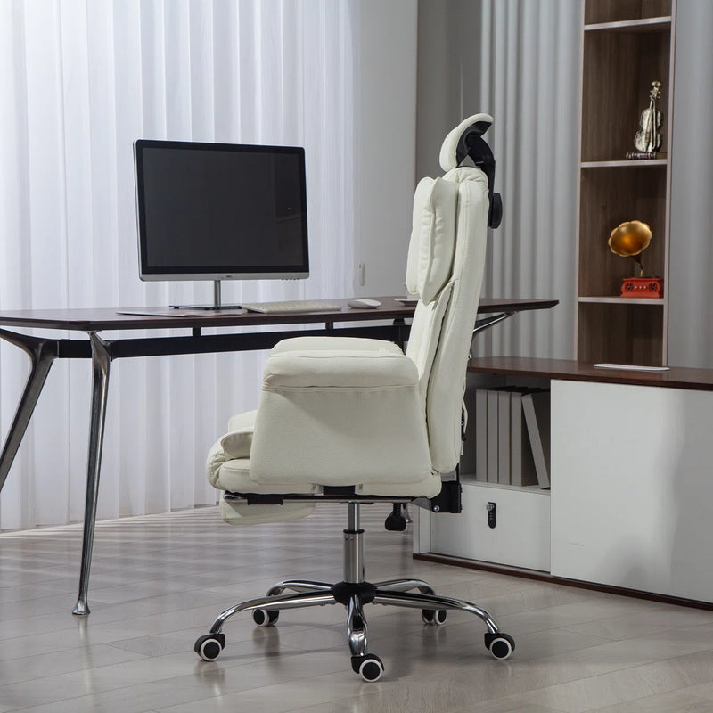 Massage Office Chair | 155° Reclining Ergonomic Chair with Footrest