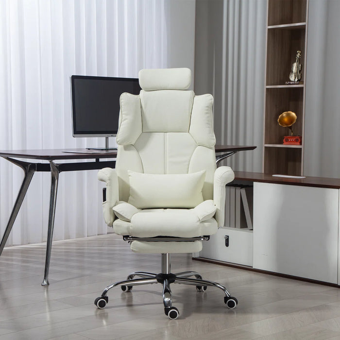 Massage Office Chair | 155° Reclining Ergonomic Chair with Footrest