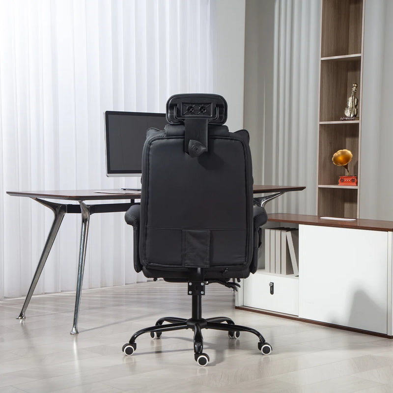 Massage Office Chair | 155° Reclining Ergonomic Chair with Footrest