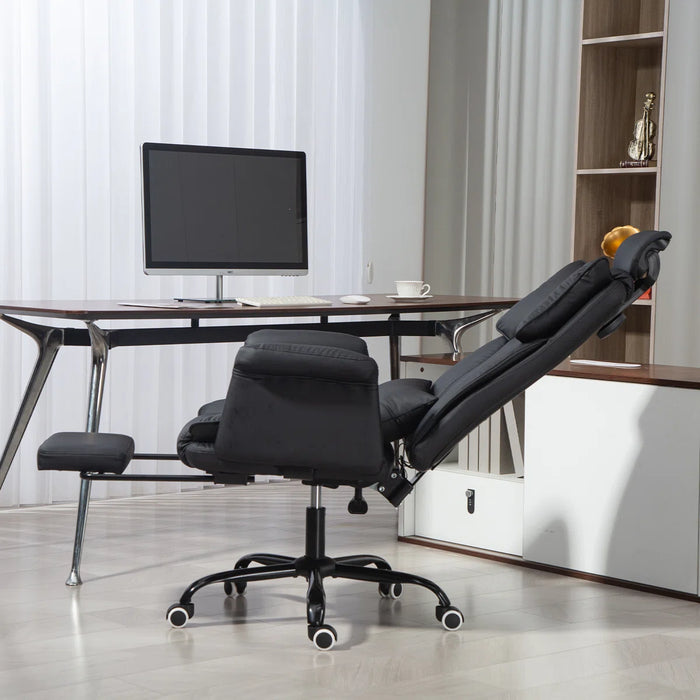 Massage Office Chair | 155° Reclining Ergonomic Chair with Footrest