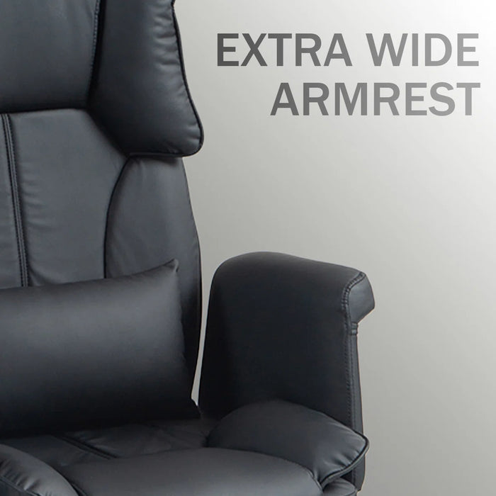 Massage Office Chair | 155° Reclining Ergonomic Chair with Footrest